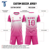 Pink Fade Soccer Jersey custom content